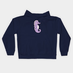 Cute Seahorse Doodle Kids Hoodie